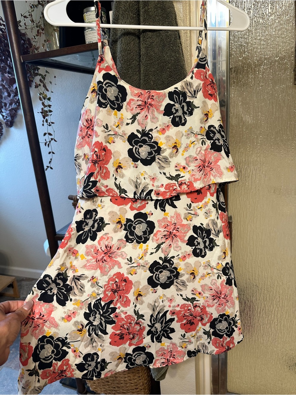 Abercrombie & Fitch Floral Dress - Pink, Black, Yellow & Cream